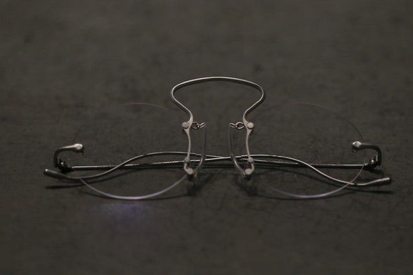 RIGADRS*UMA WANG Vintage Silver Transparent Glasses RG00UW6(A)